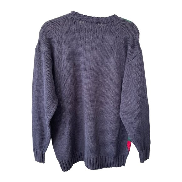 Vintage 90s Lord Isaacs Sweater Size Medium Crewneck Art To Wear Deadstock NEW - Picture 2 of 7